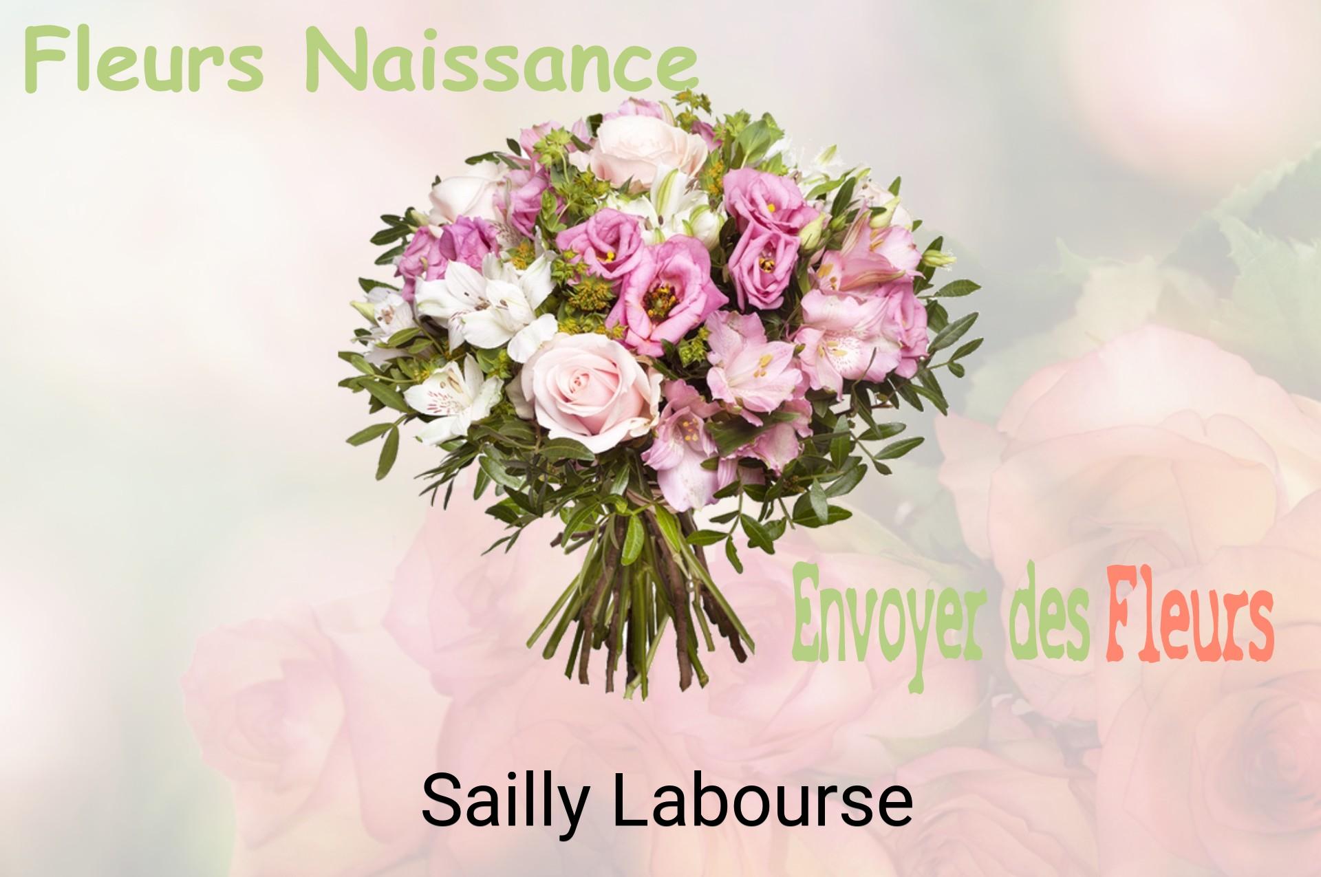 Bouquet de fleurs de naissance livré à Sailly-Labourse