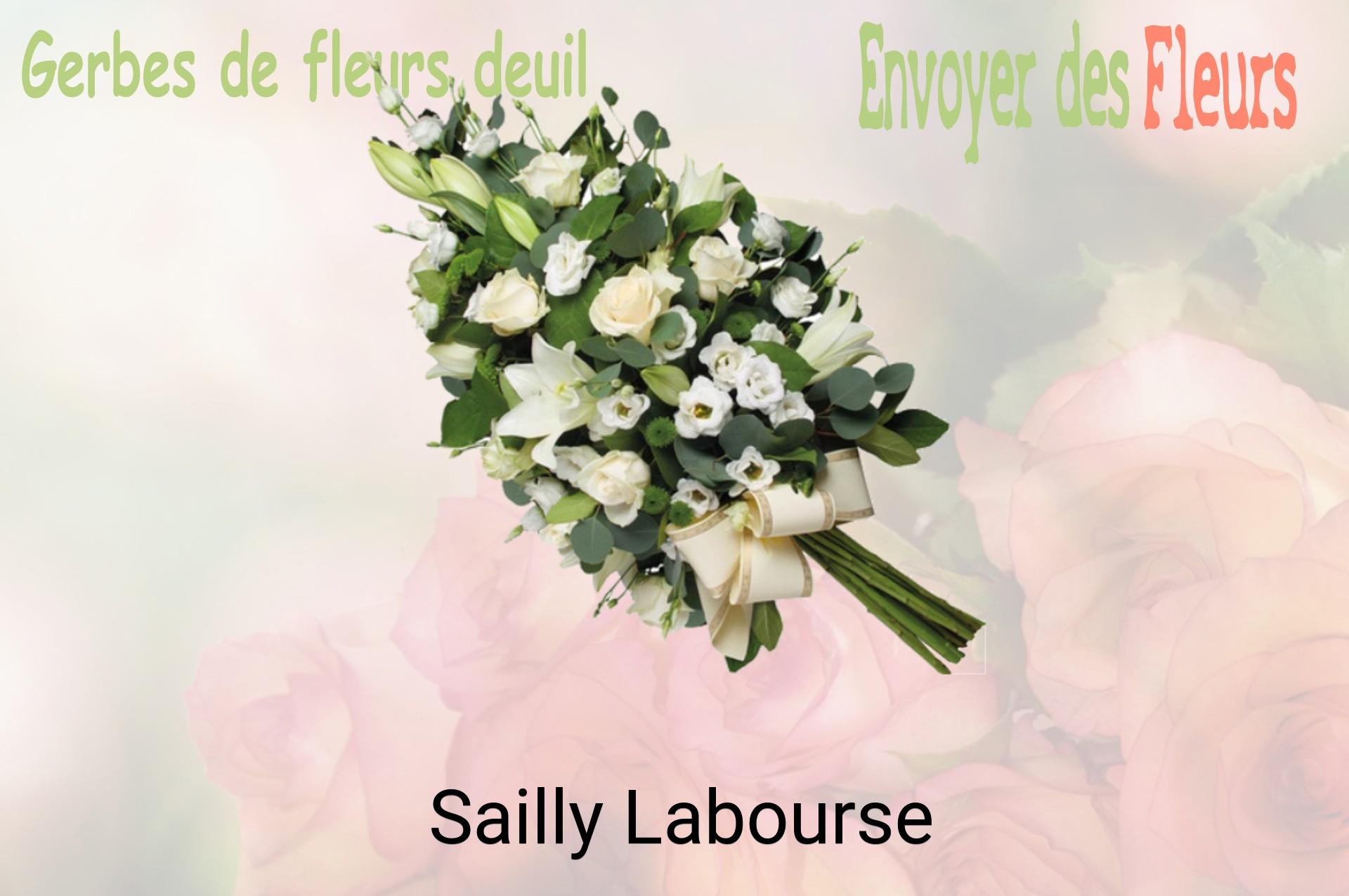 Gerbe de fleurs de deuil livrée à Sailly-Labourse